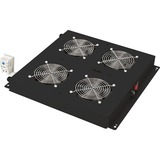 Digitus DN-19 FAN-4-B-N Computerkølesystem, dele og tilbehør, Fan modul Sort, Sort, 4 blæser(e), Varioflex-N, Unique Network, Dynamic Basic, 470 mm, 410 mm, 15416 cm³