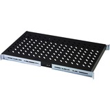 Digitus DN-19 TRAY-1-1000-SW tilbehør til rack, Det nederste rum Sort, Sort, 100 kg, 1U, Kina, 48,3 cm (19"), 483 mm