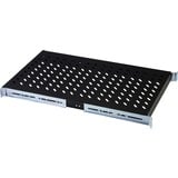 Digitus DN-19 TRAY-2-1000SW tilbehør til rack, Det nederste rum Sort, Sort, 65 kg, Tyrkiet, 48,3 cm (19"), 500 mm, 780 mm