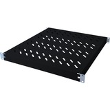 Digitus DN-97647 tilbehør til rack Justerbar hylde, Det nederste rum Sort, Justerbar hylde, Sort, Stål, 50 kg, 1U, Tyrkiet