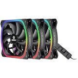 Enermax SquA RGB Computerkabinet Ventilator 12 cm, Sag fan Sort, Ventilator, 12 cm, 1500 rpm, 23 dB, 68,27 kubikfod/min., 115,99 m³/t