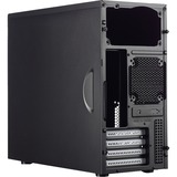 Fractal Design CORE 1100 Mini Tower Sort, Towerkabinet Sort, Mini Tower, PC, Sort, micro ATX, Mini-ITX, HDD, Strøm, 14,8 cm