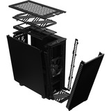 Fractal Design Define 7 Compact Midi Tower Sort, Towerkabinet Sort, Midi Tower, PC, Sort, ATX, micro ATX, Micro-ITX, Aluminium, Stål, Hjemme/kontor