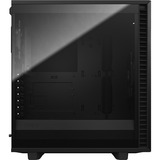 Fractal Design Define 7 Compact Midi Tower Sort, Towerkabinet Sort, Midi Tower, PC, Sort, ATX, micro ATX, Micro-ITX, Aluminium, Stål, Hærdet glas, Hjemme/kontor