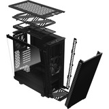 Fractal Design Define 7 Compact Midi Tower Sort, Towerkabinet Sort, Midi Tower, PC, Sort, ATX, micro ATX, Micro-ITX, Aluminium, Stål, Hærdet glas, Hjemme/kontor