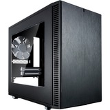 Fractal Design Define Nano S - Window Mini Tower Sort, Towerkabinet Sort, Mini Tower, PC, Sort, ITX, 16 cm, 31,5 cm