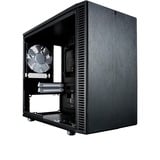 Fractal Design Define Nano S - Window Mini Tower Sort, Towerkabinet Sort, Mini Tower, PC, Sort, ITX, 16 cm, 31,5 cm