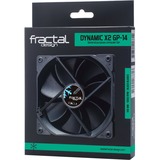 Fractal Design FD-FAN-DYN-X2-GP14-BK Computerkølesystem Computerkabinet Ventilator 14 cm Sort, Sag fan Sort, Ventilator, 14 cm, 1000 rpm, 18,9 dB, Sort