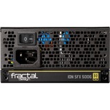 Fractal Design FD-PSU-ION-SFX-500G-BK enhed til strømforsyning 500 W 24-pin ATX Sort, PC strømforsyning Sort, 500 W, 100 - 240 V, 50/60 Hz, 6/3 A, 100 W, 100 W