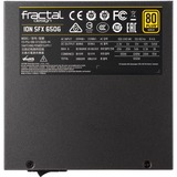 Fractal Design FD-PSU-ION-SFX-650G-BK enhed til strømforsyning 650 W 24-pin ATX Sort, PC strømforsyning Sort, 650 W, 100 - 240 V, 50/60 Hz, 8/4 A, 100 W, 100 W