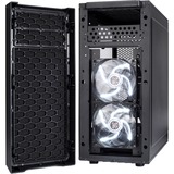 Fractal Design Focus G Midi Tower Sort, Towerkabinet Sort, Midi Tower, PC, Sort, ATX, ITX, micro ATX, Hvid, Kabinet faner, Front