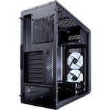 Fractal Design Focus G Midi Tower Sort, Towerkabinet Sort, Midi Tower, PC, Sort, ATX, ITX, micro ATX, Hvid, Kabinet faner, Front