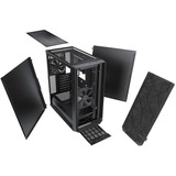 Fractal Design Meshify C Midi Tower Sort, Towerkabinet Sort, Midi Tower, PC, Sort, ATX, ITX, micro ATX, 17 cm, 31,5 cm