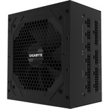 GIGABYTE P750GM enhed til strømforsyning 750 W 20+4 pin ATX ATX Sort, PC strømforsyning Sort, 750 W, 100 - 240 V, 50/60 Hz, 12-6 A, Aktiv, 16 ms