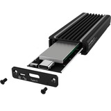 ICY BOX IB-1824ML-C31 SSD kabinet Sort M.2, Drev kabinet Sort, SSD kabinet, M.2, PCI Express 3.0, 10 Gbit/sek., USB-tilslutning, Sort