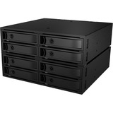 ICY BOX IB-2281MSK Sort, Drev kabinet Sort, Sort, 2 blæser(e), HDD, Strøm, 163 mm, 145 mm, 85 mm