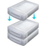 ICY BOX IB-AC602a Plast Gennemsigtig, Etui gennemsigtig, Plast, Gennemsigtig, 100 g, 110 g