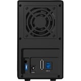 ICY BOX IB-RD3620SU3 disk array 0 TB Desktop Sort, Drev kabinet Sort, 0 TB, SATA, Serial ATA II, Serial ATA III, 1,5 kg, Desktop, Sort