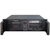 Inter-Tech 3U-3098-S Stativ Sort, Server boliger Sort, Stativ, Server, Sort, ATX, micro ATX, uATX, Mini-ITX, Stål, 3U