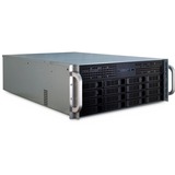 Inter-Tech 4U-4416L Stativ Sort, Sølv, Server boliger Sort, Stativ, Server, Sort, Sølv, ATX, EATX, EEB, Mini-ATX, uATX, Metal, 4U