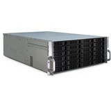 Inter-Tech 4U-4424 Stativ Sort, Sølv, Server boliger Sort, Stativ, Server, Sort, Sølv, ATX, EATX, EEB, Mini-ITX, uATX, Metal, 4U