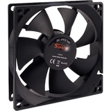 Inter-Tech 88885180 Computerkølesystem Universel Ventilator 9,2 cm, Sag fan Sort, Ventilator, 9,2 cm, 1500 rpm, 24 dB, 32,5 kubikfod/min.