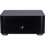 Inter-Tech A80 Small Form Factor (SFF) Sort 60 W, HTPC sag Sort, Small Form Factor (SFF), PC, Sort, ITX, Aluminium, 4 cm