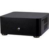 Inter-Tech A80 Small Form Factor (SFF) Sort 60 W, HTPC sag Sort, Small Form Factor (SFF), PC, Sort, ITX, Aluminium, 4 cm