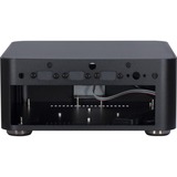 Inter-Tech A80 Small Form Factor (SFF) Sort 60 W, HTPC sag Sort, Small Form Factor (SFF), PC, Sort, ITX, Aluminium, 4 cm