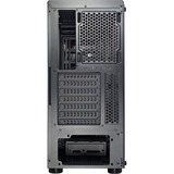 Inter-Tech A-3411 Creek Tower Sort, Towerkabinet Sort, Tower, PC, Sort, ATX, ITX, micro ATX, Blå, Grøn, Rød, Front