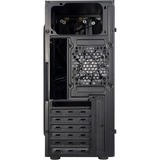 Inter-Tech B-02 RGB Tower Sort, Towerkabinet Sort, Tower, PC, Sort, ATX, micro ATX, Akryl, Blå, Grøn, Rød