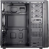 Inter-Tech B-02 RGB Tower Sort, Towerkabinet Sort, Tower, PC, Sort, ATX, micro ATX, Akryl, Blå, Grøn, Rød