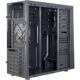 Inter-Tech B-02 RGB Tower Sort, Towerkabinet Sort, Tower, PC, Sort, ATX, micro ATX, Akryl, Blå, Grøn, Rød