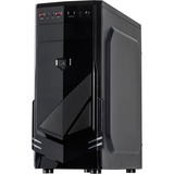 Inter-Tech B-30 Midi Tower Sort, Towerkabinet Sort, Midi Tower, PC, Sort, ATX, micro ATX, 15 cm, 35 cm