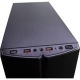 Inter-Tech B-48 Midi Tower Sort, Towerkabinet Sort, Midi Tower, PC, Sort, ATX, micro ATX, 15 cm, 35 cm