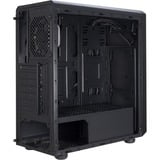 Inter-Tech C-3 Saphir Tower Sort, Towerkabinet Sort, Tower, PC, Sort, ATX, ITX, micro ATX, Stål, Hærdet glas, Spil