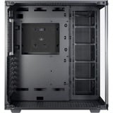 Inter-Tech C-701 Panorama Full Tower Sort, Towerkabinet Sort, Full Tower, PC, Sort, ATX, ITX, micro ATX, Metal, Hærdet glas, 13 cm