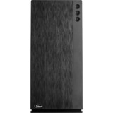 Inter-Tech F-762 Silencer Midi Tower Sort, Towerkabinet Sort, Midi Tower, PC, Sort, ATX, Spil, 15,5 cm