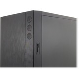 Inter-Tech F-762 Silencer Midi Tower Sort, Towerkabinet Sort, Midi Tower, PC, Sort, ATX, Spil, 15,5 cm