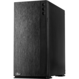 Inter-Tech F-762 Silencer Midi Tower Sort, Towerkabinet Sort, Midi Tower, PC, Sort, ATX, Spil, 15,5 cm