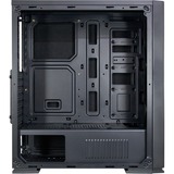 Inter-Tech F-762 Silencer Midi Tower Sort, Towerkabinet Sort, Midi Tower, PC, Sort, ATX, Spil, 15,5 cm