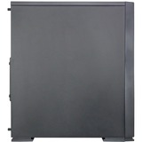 Inter-Tech F-762 Silencer Midi Tower Sort, Towerkabinet Sort, Midi Tower, PC, Sort, ATX, Spil, 15,5 cm