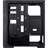 Inter-Tech F-762 Silencer Midi Tower Sort, Towerkabinet Sort, Midi Tower, PC, Sort, ATX, Spil, 15,5 cm