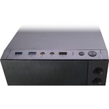 Inter-Tech F-762 Silencer Midi Tower Sort, Towerkabinet Sort, Midi Tower, PC, Sort, ATX, Spil, 15,5 cm