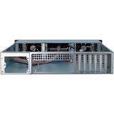 Inter-Tech IPC 2U-20248 Stativ Sort, Server boliger Sort, Stativ, Server, Sort, ATX, micro ATX, Mini-ITX, Stål, HDD, Netværk, Strøm