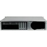 Inter-Tech IPC 2U-2404S Stativ Sort, Sølv, Server boliger Sort, Stativ, Server, Sort, Sølv, Mini-ITX, uATX, Stål, 2U