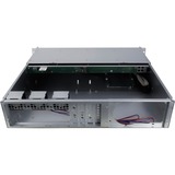 Inter-Tech IPC 2U-2404S Stativ Sort, Sølv, Server boliger Sort, Stativ, Server, Sort, Sølv, Mini-ITX, uATX, Stål, 2U