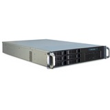 Inter-Tech IPC 2U-2406 Stativ Sort, Sølv, Server boliger Sort, Stativ, Server, Sort, Sølv, ATX,EATX,EEB,Mini-ITX,uATX, Stål, 2U