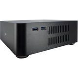 Inter-Tech ITX A60 Mini Tower Sort 60 W, HTPC sag Sort, Mini Tower, PC, Sort, ITX, Aluminium, 4 cm