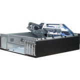 Inter-Tech IT-503 Mini Tower Sort, Towerkabinet Sort, Mini Tower, PC, Sort, Mini-ITX, uATX, Metal, Hjemme/kontor